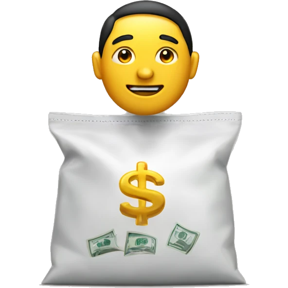 Ladrón con bolsa de dinero  emoji