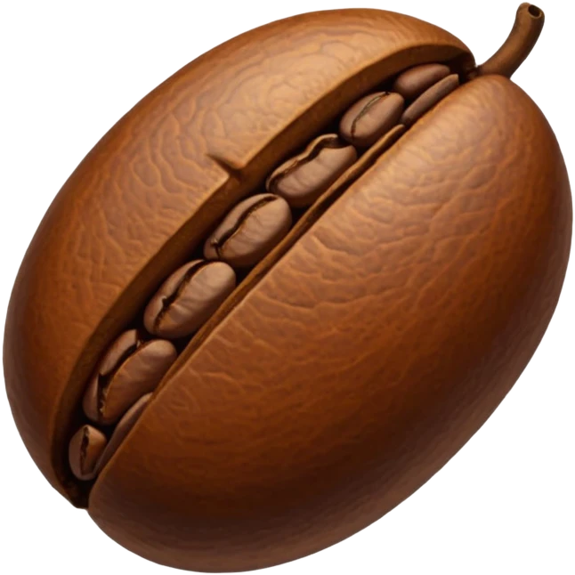 Coffee bean emoji