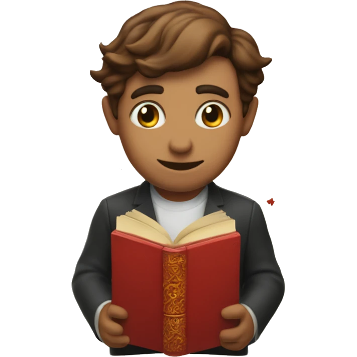 Red Book of Love and seduction with magic emoji