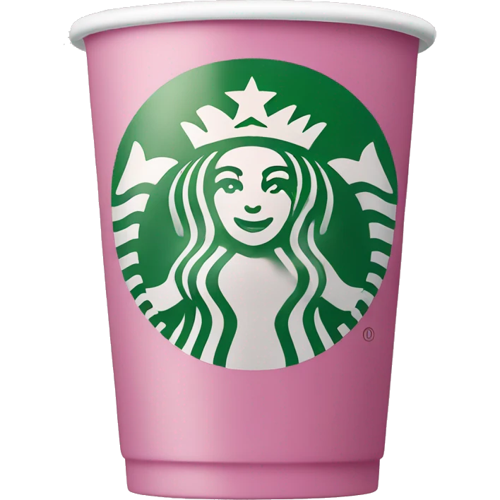 a Starbucks pink drink emoji