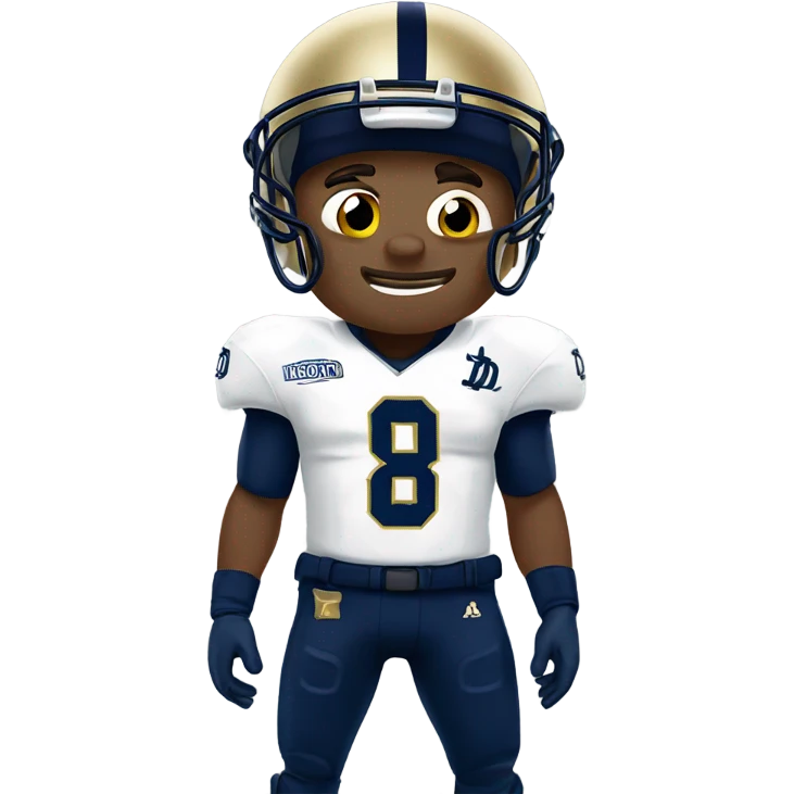 Notre dame football player crying emoji
