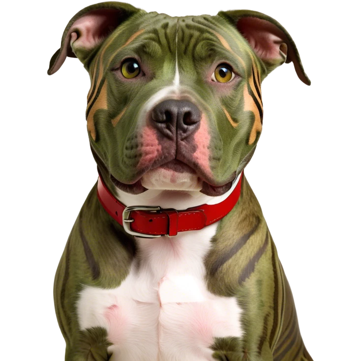 Brindle (no white) pitbull emoji