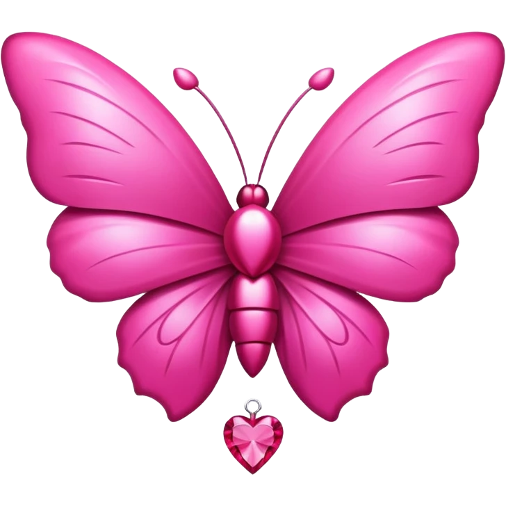 un cœur rose avec un noeux de papillon  emoji