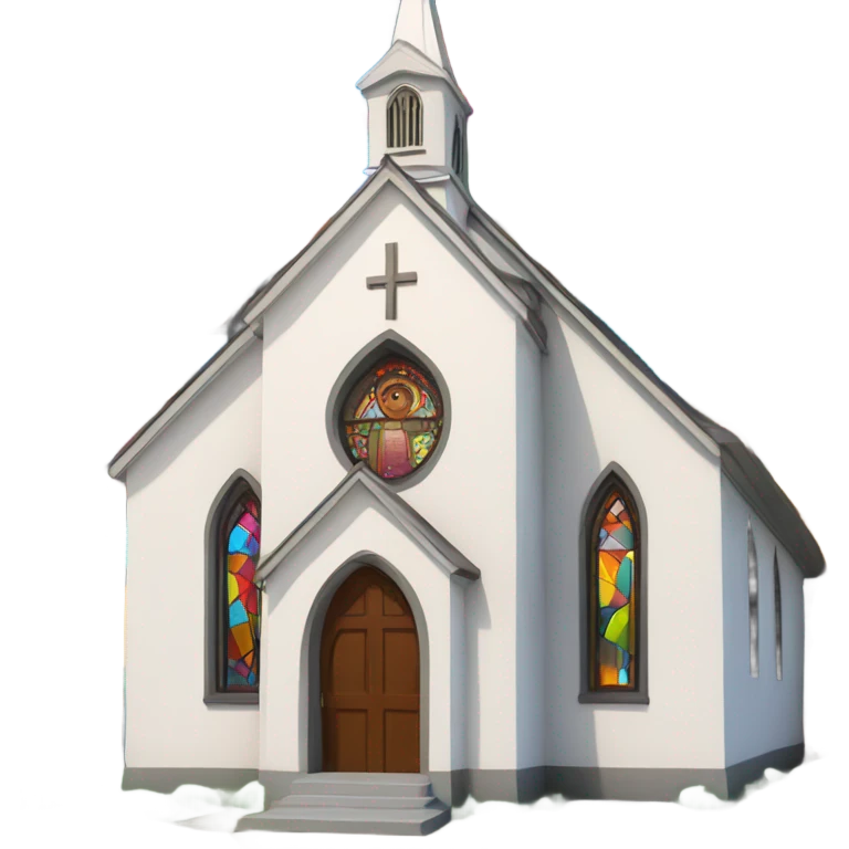very colorful church emoji