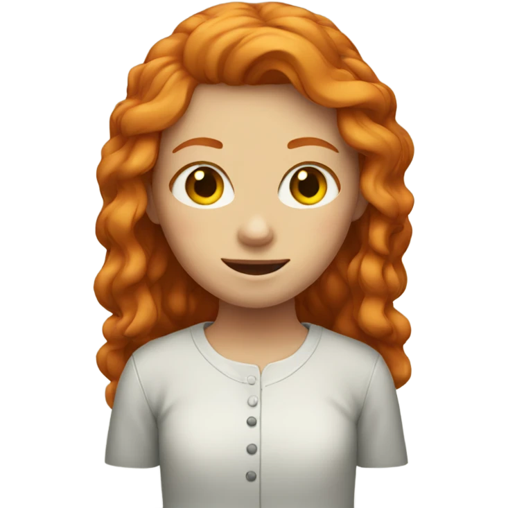 Ginger girl emoji