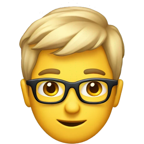 Cool Studying emoji for a future Full-Stack Developer with ADHD (i want this elements to be somehow, creatively reflected in the emoji, which can be structured by multiple components) emoji