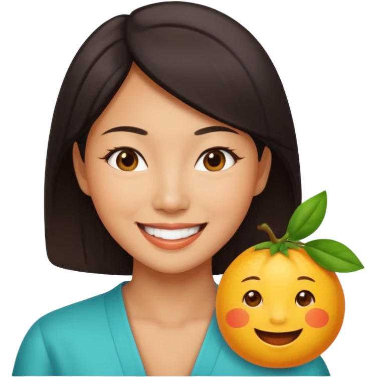 Asian zesty one emoji