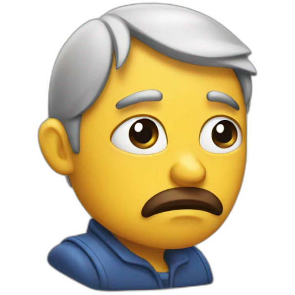 Sad mixed nuts emoji