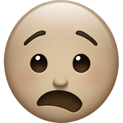 Sad with smile  emoji