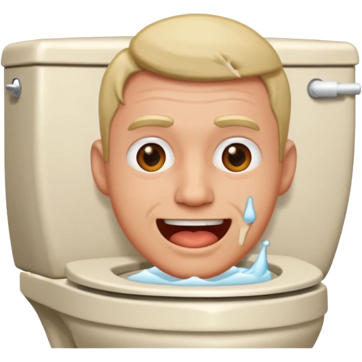 man cackling on toilet emoji