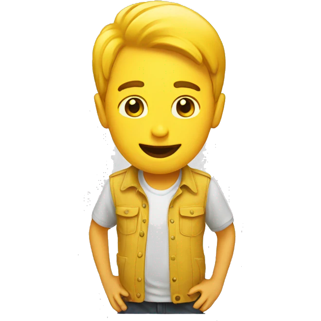 round yellow emoji smart funny emoji