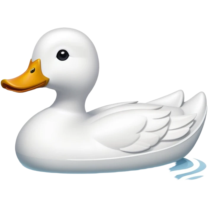 white duck-shaped boat emoji