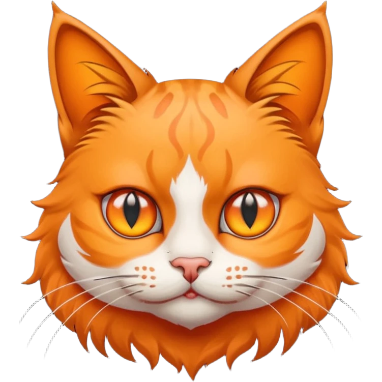 Cat with eyes tats emoji