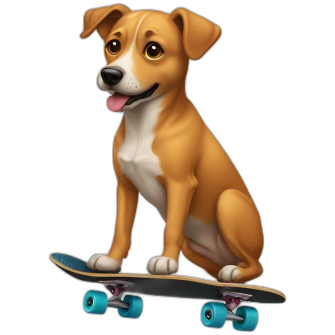 skateboard dog emoji