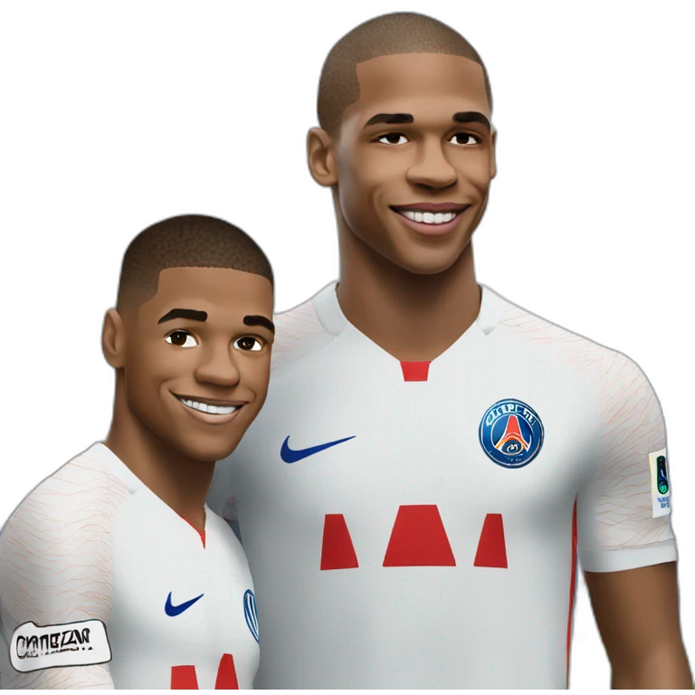 mbappe with griezmann emoji