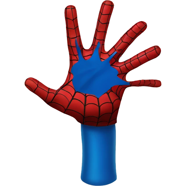 Spiderman hand teia emoji