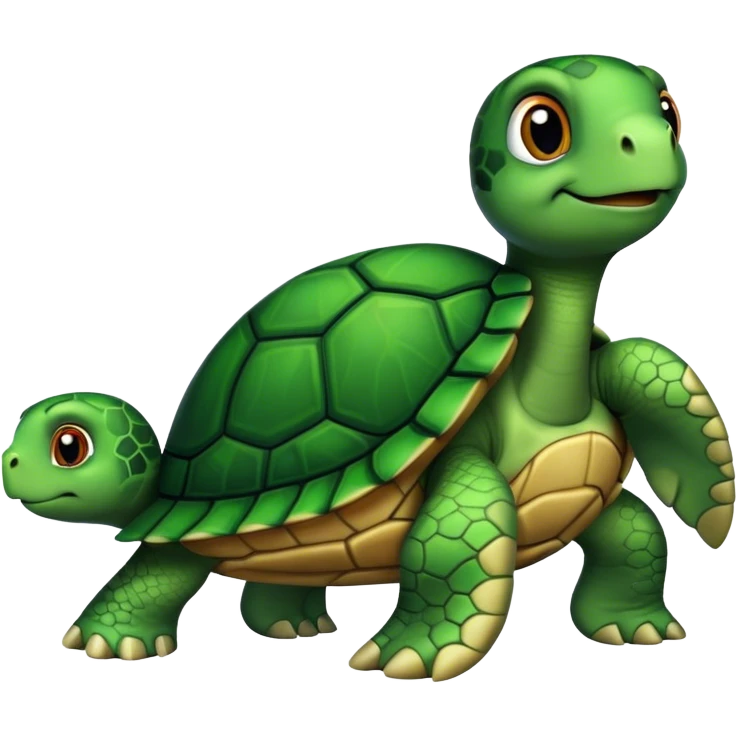 Turtle wearing a turtle neck emoji