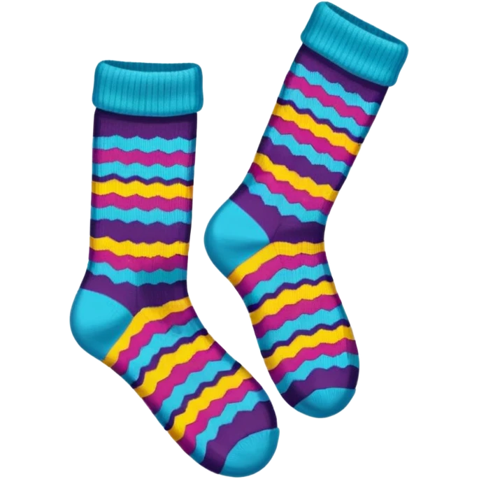 Colourful pair of socks emoji