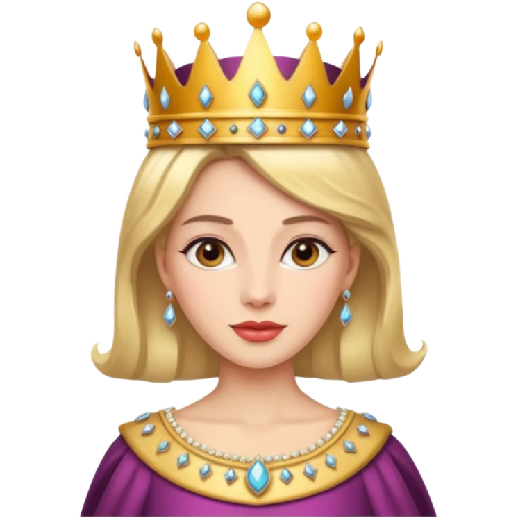 beautiful queen emoji