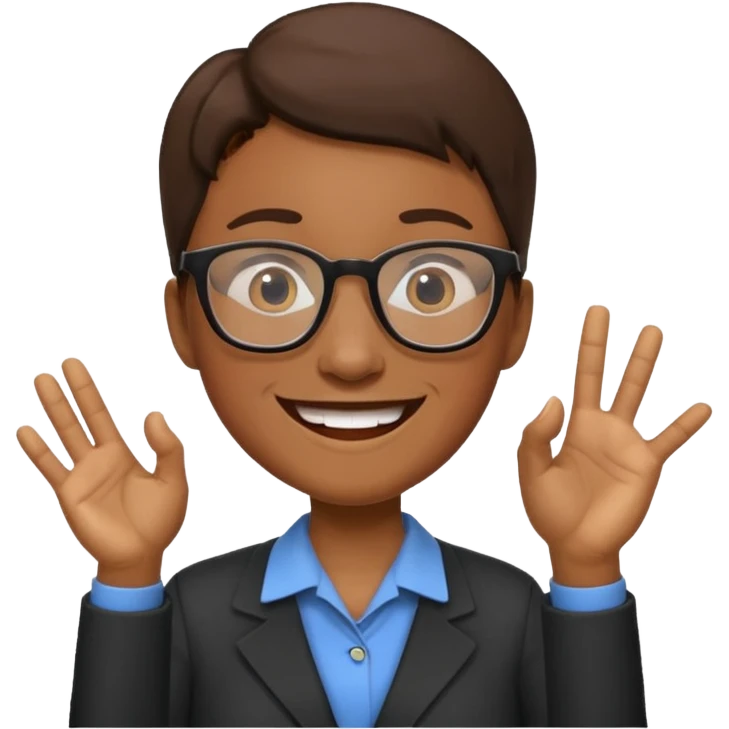 Ich bin Deutschlehrer und sehr begeistert, zu unterrichten emoji