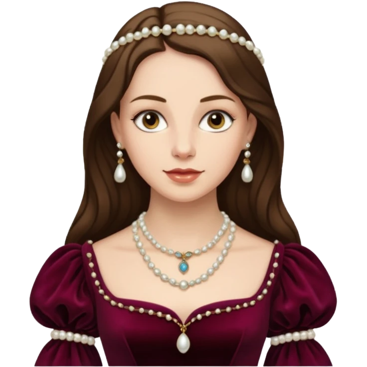Renaissance lady emoji
