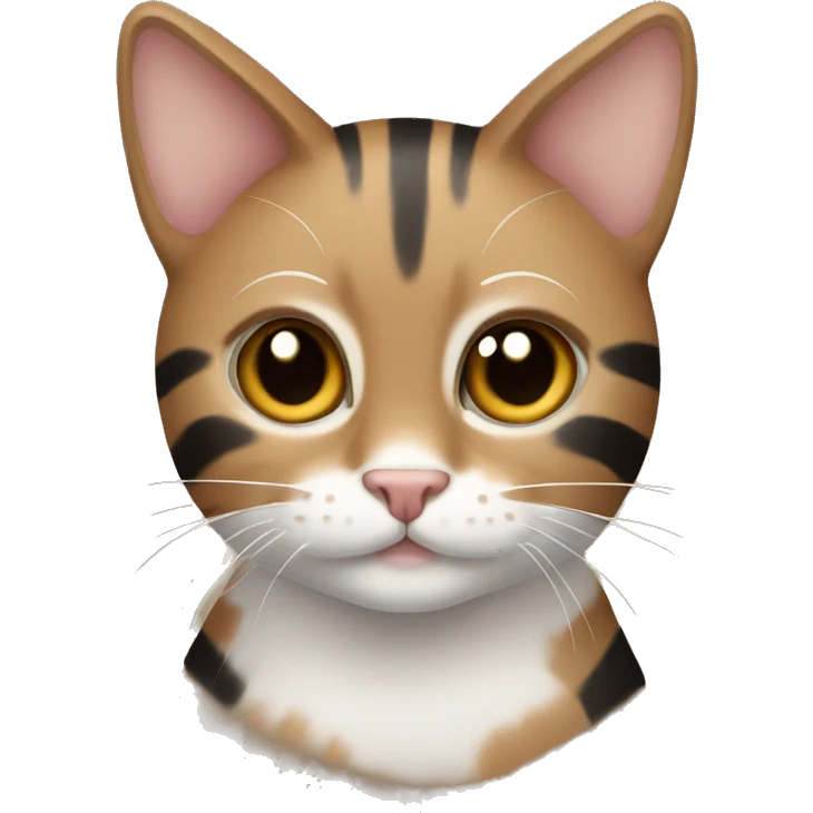 cat with brown and black stripes  emoji