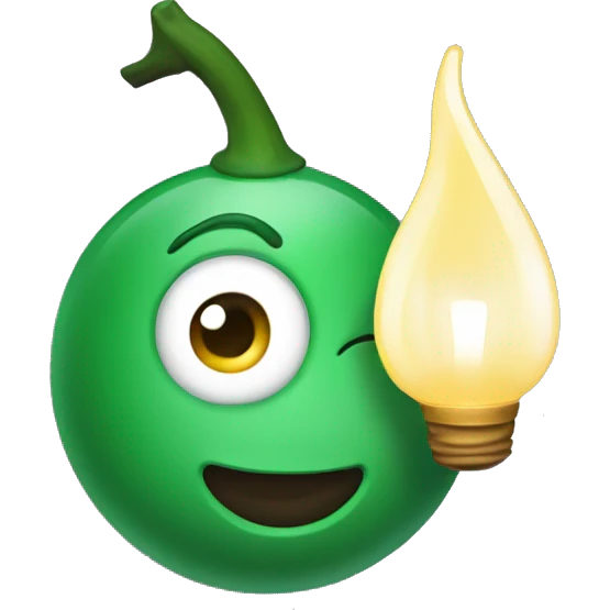 lâmpada acesa e apagada  emoji