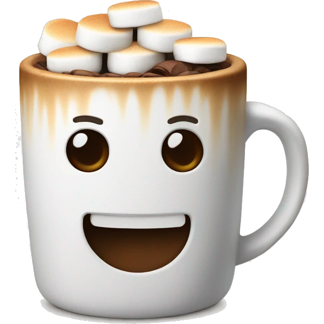 A coffe with marshmellows emoji