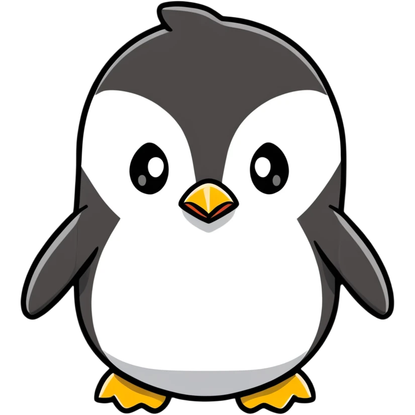 An angry penguin emoji