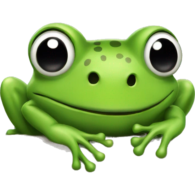 Frog on a log  emoji