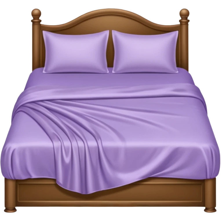 Light purple silk bed emoji