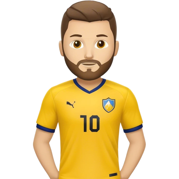 Gignac Soccer Player with yellow jersey emoji