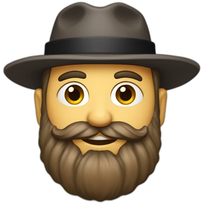 Rabbi with a sexy beard emoji