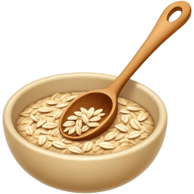 cucharada de harina de avena emoji