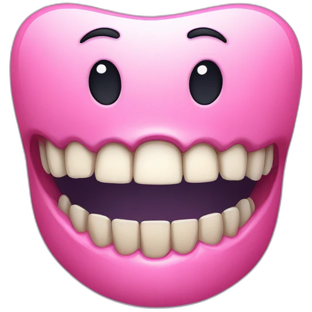 Um dente sorridente emoji