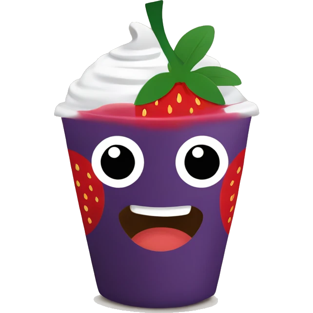 Strawberry açaí from starbucks  emoji