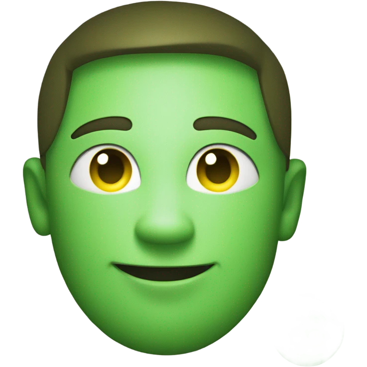 glowing green circle emoji