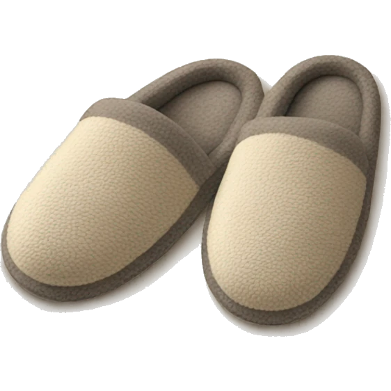 cozy house slippers  emoji