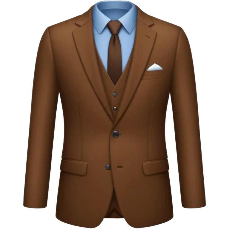 Give me a brown suit with stick just the clothes  emoji