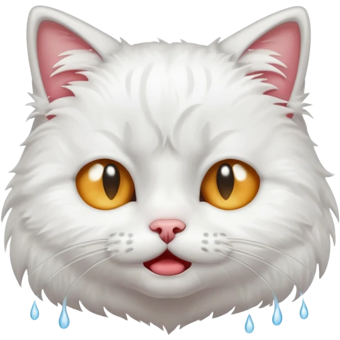 A cry cat emoji
