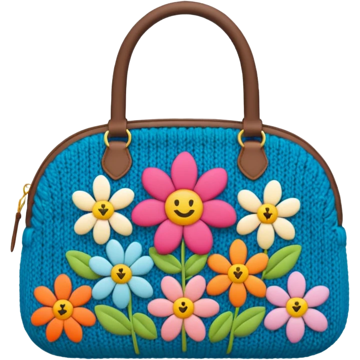 flower Knitted Bag emoji