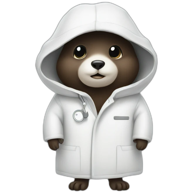 mole in a white coat emoji
