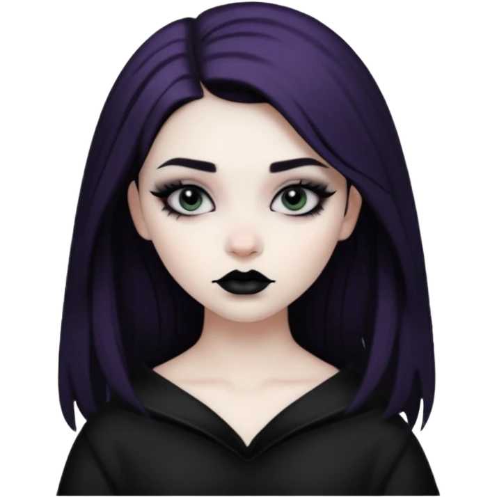 goth girl emoji