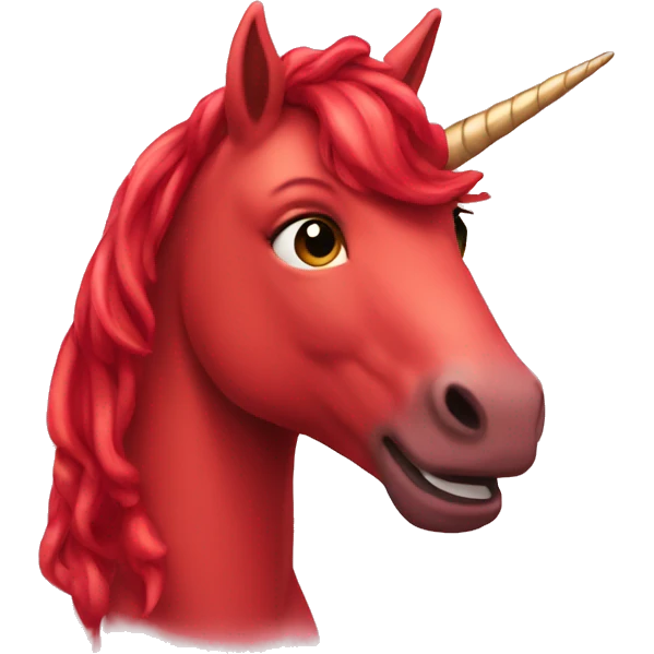 Red Unicorn emoji