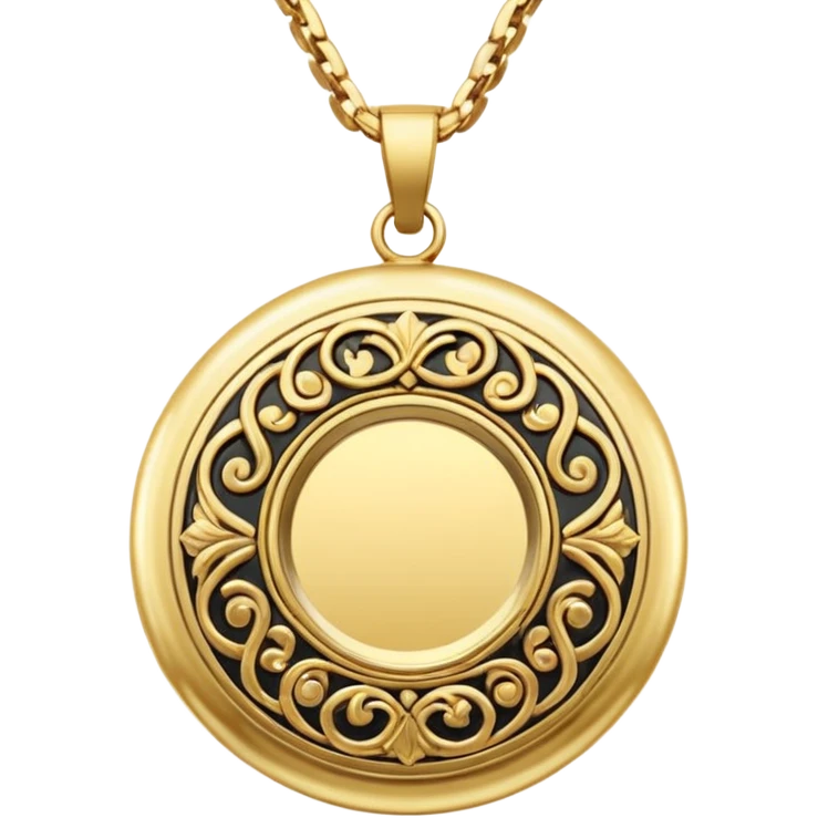 Chain Necklace Locket
 emoji