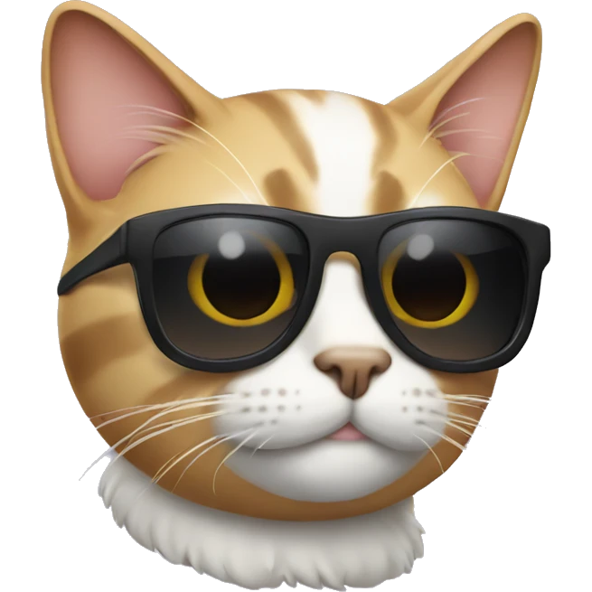 Cat with sunglasses emoji