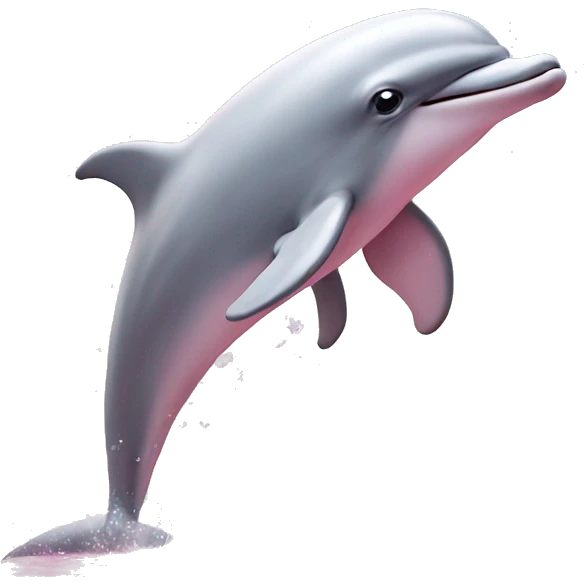 Pastel-pink-colors-dolphin emoji