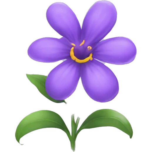 Purple flower emoji