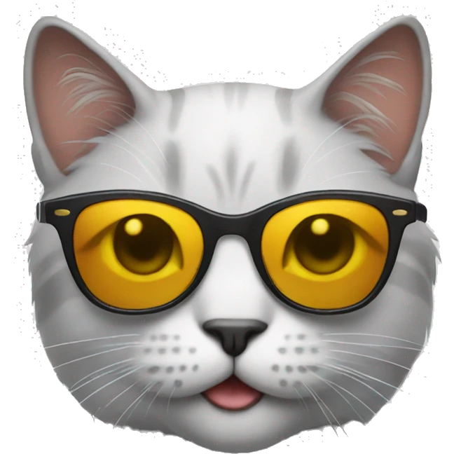 Cat with sunglasses emoji