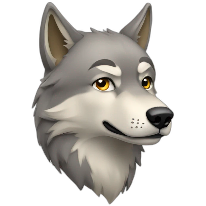 loup qui a faim emoji